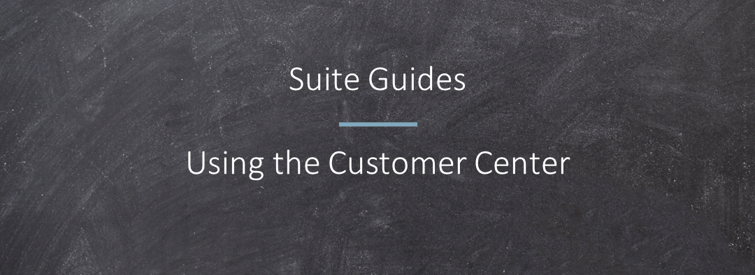 Using the NetSuite Customer Center