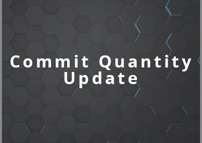 Commit Quantity Update