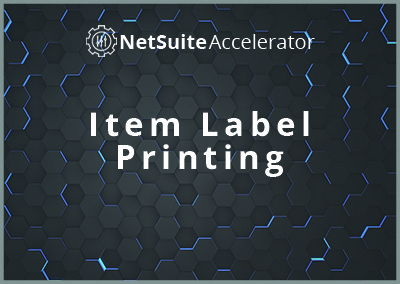 Item Label Printing