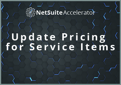 Update Pricing for Service Items